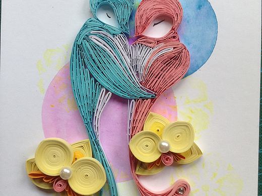 衍纸-相依燕（个人主页-ZNDY5MDc4NDQ=） - 其他手工艺 - 站酷设计师vic梦小多原创素材 - 站酷ZCOOL