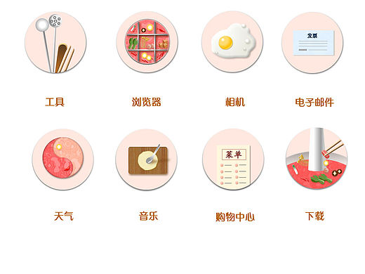 火锅主题图标