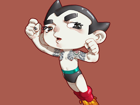 插画|小丑人