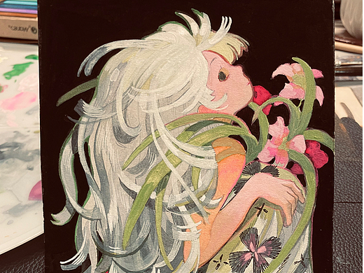 不透明水彩作品