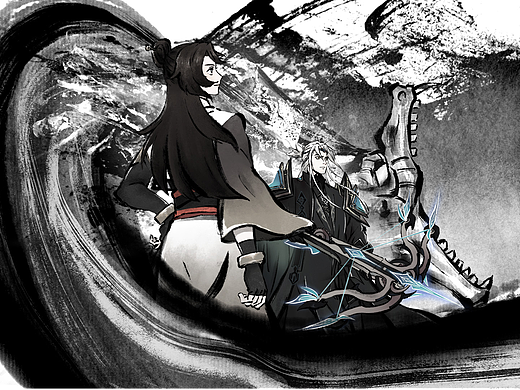 一念逍遥游戏pv水墨风格动画，机关术+修仙！（个人主页-ZNjg0NTUzMDQ=） - 动画片 - 站酷设计师神之鬼六水墨动画原创素材 - 站酷ZCOOL