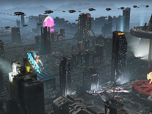 UE5作品06_夜景赛博