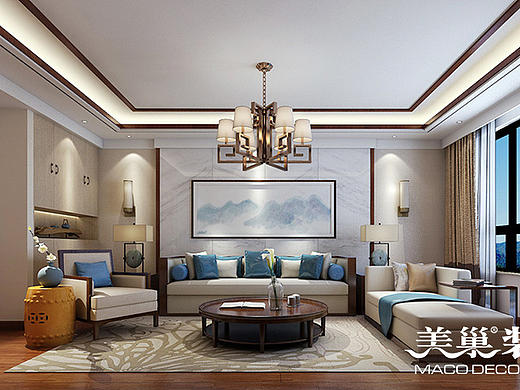 驻马店美巢装饰四室两厅装修案例欣赏