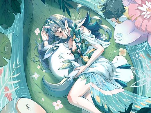 萬(wàn)物生系列《孕育》《呵護(hù)》（個(gè)人主頁(yè)-ZNDc2MDQ4NDQ=） - 創(chuàng)作習(xí)作 - 站酷設(shè)計(jì)師心塞de小pang原創(chuàng)素材 - 站酷ZCOOL