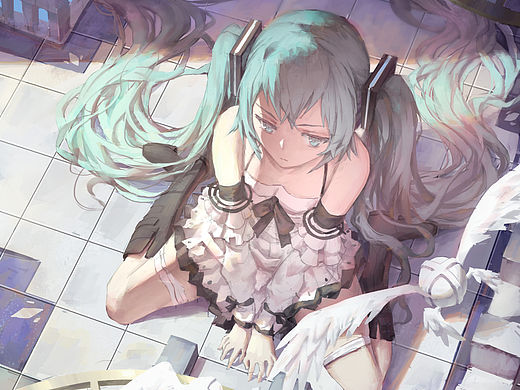 【饭糕学院】沉思的miku