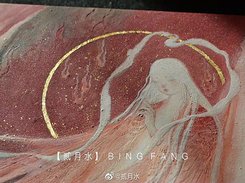 岩彩五凤之【夏·赤凤】