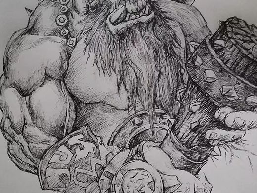 游戏人物临摹作品