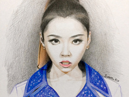 张靓颖《我是歌手》手绘