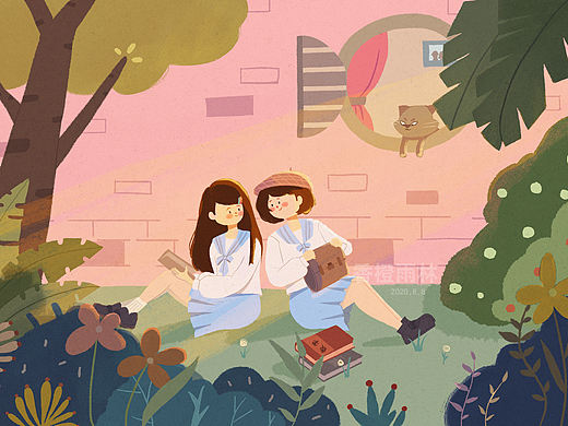 原创插画『女生』