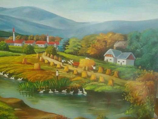 家居风景油画