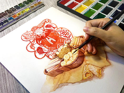 二十三，糖瓜粘！画糖瓜，祭灶王！祝大家小年快乐！