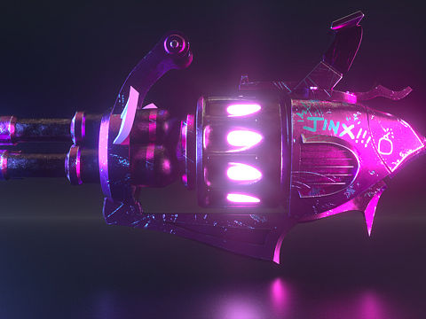 金克丝 艾克武器建模