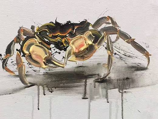 邓宇意象油画.螃蟹