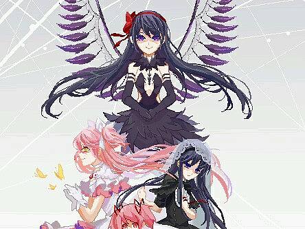 魔法少女小圆 焰圆焰像素同人