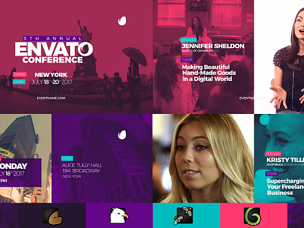 AE模板|时尚多彩动态动画文字标题排版产品活动促销