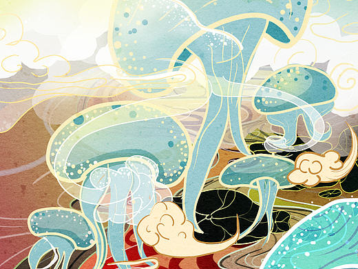 水母（个人主页-ZNTYxMTk1MjA=） - 艺术插画 - 站酷设计师Z945207640原创素材 - 站酷ZCOOL