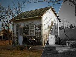 原创：秋色木屋