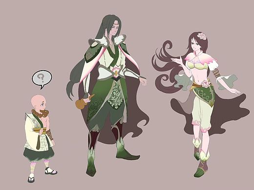 【2018.5.2】古装角色设计（个人主页-ZMjgxODcwMTI=） - 创作习作 - 站酷设计师大米0616原创素材 - 站酷ZCOOL