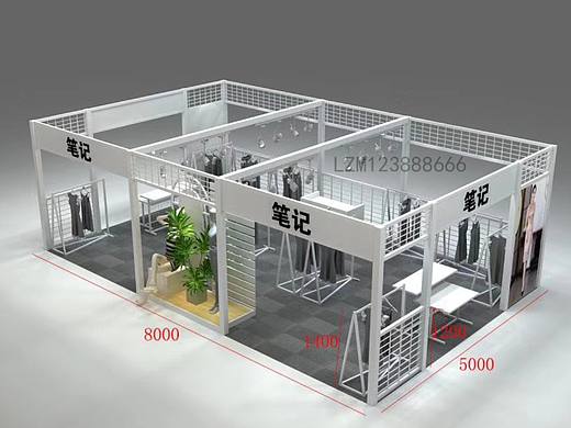 快闪店桁架效果特卖服装店桁架租赁与设计