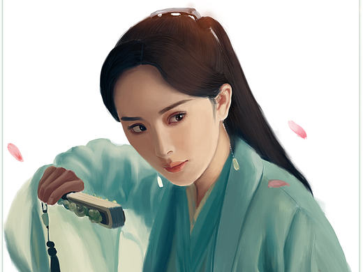 三生三世十里桃花——杨幂白浅 插画