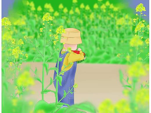油菜花里吃西瓜（个人主页-ZNTA2NTMxMjQ=） - 创作习作 - 站酷设计师哇哈哈i原创素材 - 站酷ZCOOL