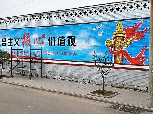 太原墙绘 文化墙彩绘 城市农村学校彩绘