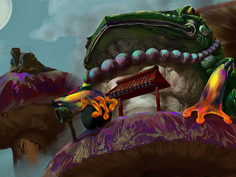 青蛙湖（个人主页-ZMzI4OTU1MDQ=） - 创作习作 - 站酷设计师阿蕉先生原创素材 - 站酷ZCOOL