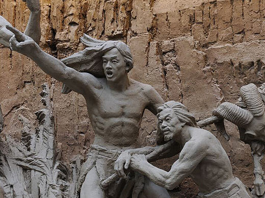 博物馆雕塑-狩猎