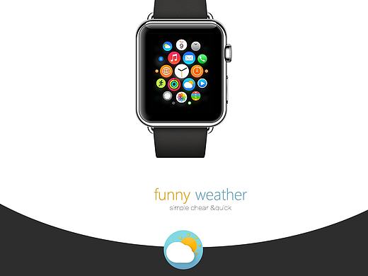 apple watch小天气（个人主页-ZMTY3NjMzMzI=） - APP界面 - 站酷设计师sevina原创素材 - 站酷ZCOOL