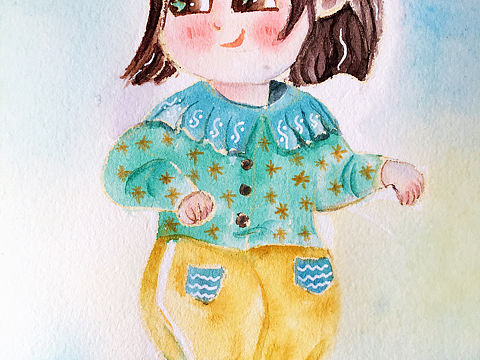 乘风破浪的姐姐3⃣️（个人主页-ZNDk5NzA4MTI=） - 儿童插画 - 站酷设计师小花爱画画画原创素材 - 站酷ZCOOL