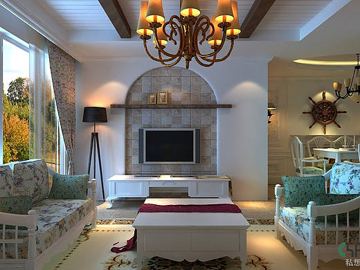 贵阳口碑最好的装修公司川豪装饰打造-国际城田园风格装修效果图