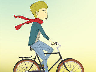 永不停歇的骑车小人#最美#