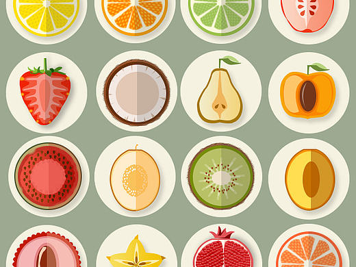 水果（个人主页-ZMjE3NzgxMDQ=） - 图标 - 站酷设计师刘雪雪原创素材 - 站酷ZCOOL