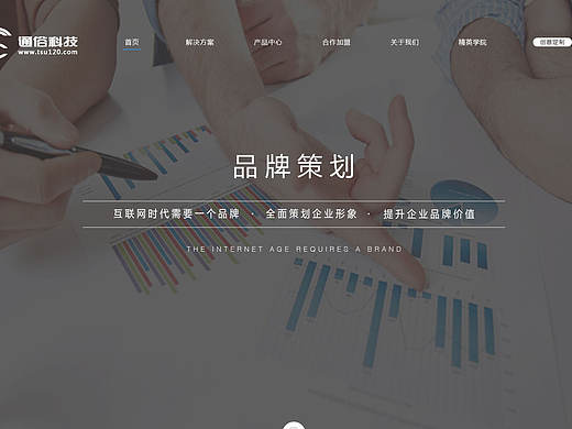 互联网解决方案-通俗科技官网设计