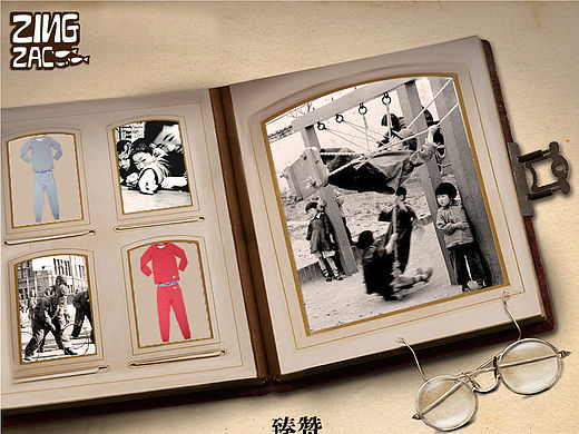 复古怀旧童装风格详情页设计