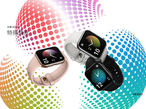 波普风格旋转地球oppo watch表盘