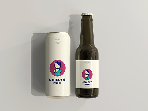 洋酒品牌——独角兽标志设计