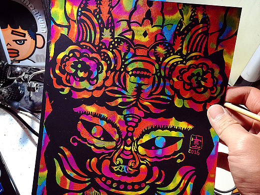 《稀奇古怪》第一次刮画尝试