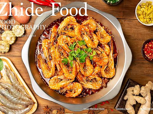 郑州《槐店王婆大虾》菜品拍摄