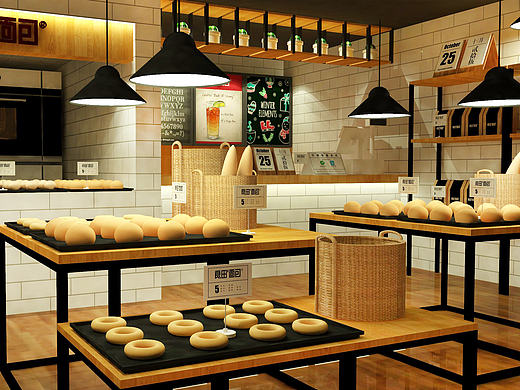 良田面包店效果图SKETCHUP练习