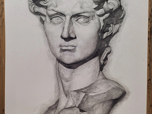 素描石膏像大卫