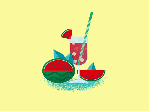 冰凉夏日小插画1