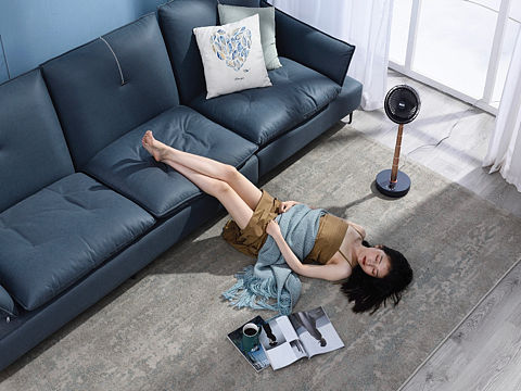 清新六月。国内某智能风扇拍摄