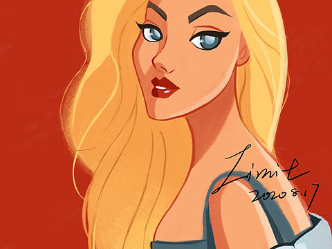 人物速涂+简单修饰（个人主页-ZNDcwOTc3NTY=） - 创作习作 - 站酷设计师BeautyMint原创素材 - 站酷ZCOOL