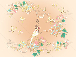 ［汉服设计］菊花玄凤鹦鹉明制方领比甲短袄裙～已授权