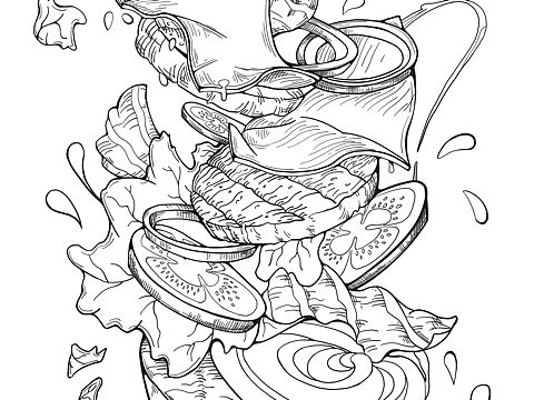 吃汉堡🍔（个人主页-ZNjA2NjcwODQ=） - 创作习作 - 站酷设计师Laverne1原创素材 - 站酷ZCOOL