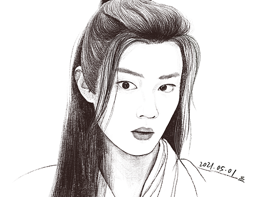 肖战—素描(不商用)