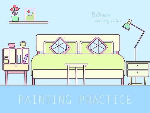 家居场景插画系列