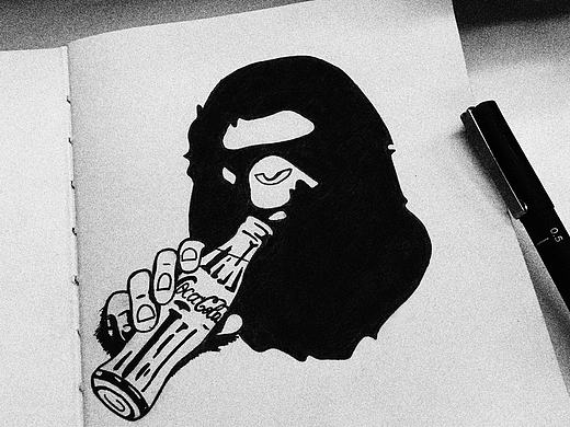 BAPE手繪潮流（個(gè)人主頁(yè)-ZMTkwNTkzOTY=） - 新銳潮流插畫(huà) - 站酷設(shè)計(jì)師Swallowingthesun原創(chuàng)素材 - 站酷ZCOOL