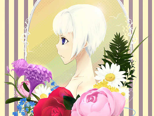 鲜花与少女01